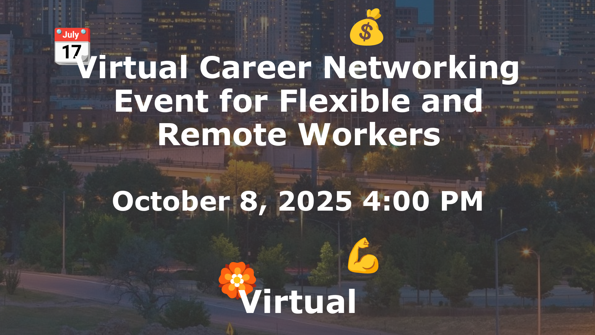 Virtual Career Networking Event for Flexible and Remote Workers event image